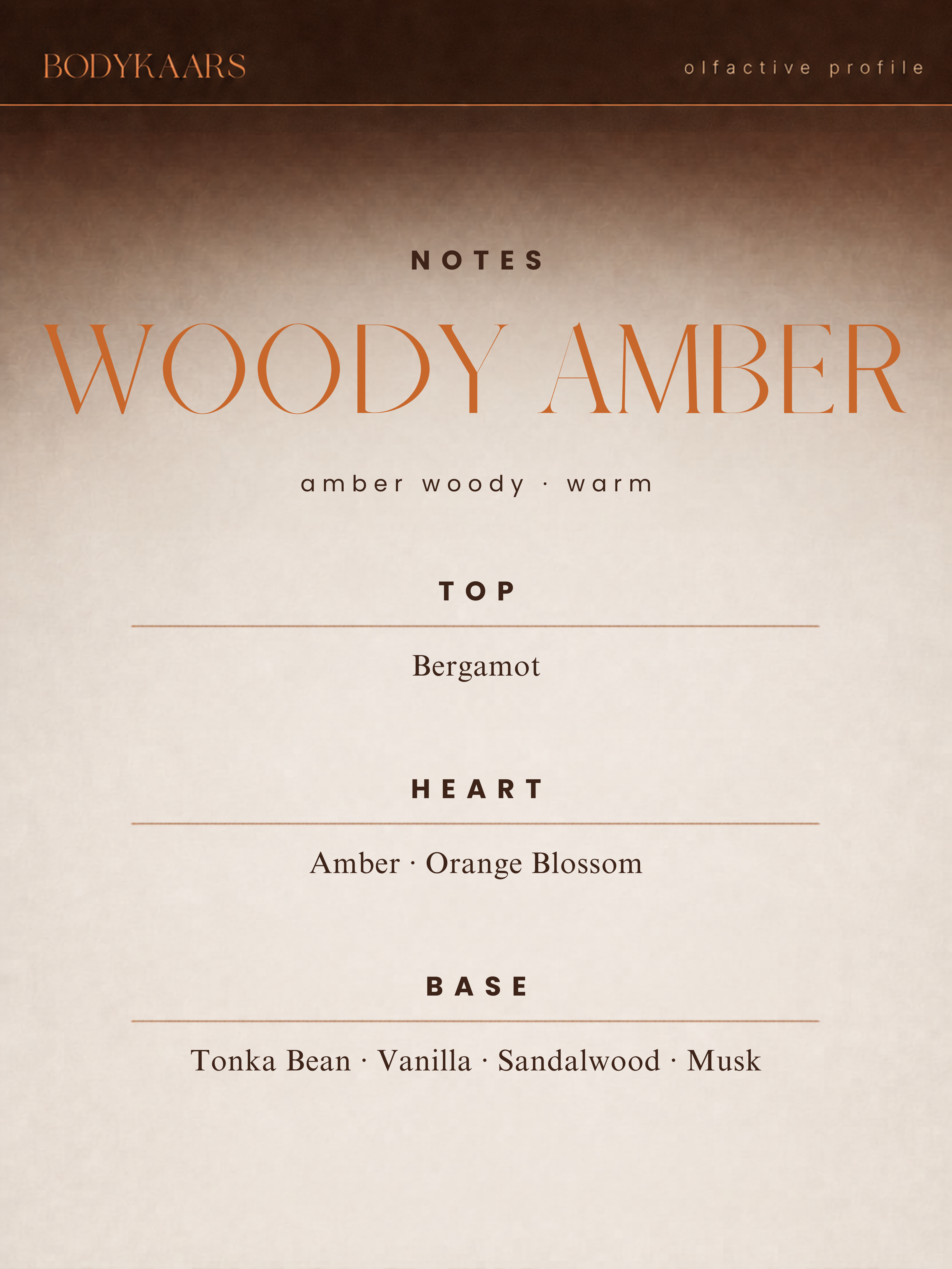 WOODY AMBER